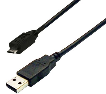 Dynamix 2m USB 2.0 Micro-B Male to Type A Male Cable - Black