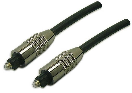 Manhattan 1M Toslink Fibre Optic Cable OD 6.0