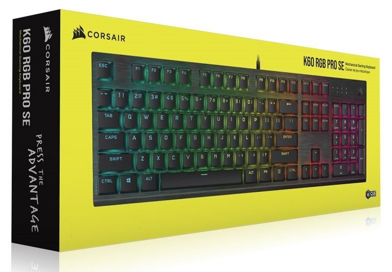 Corsair K60 RGB PRO SE Mechanical Gaming Keyboard - Black