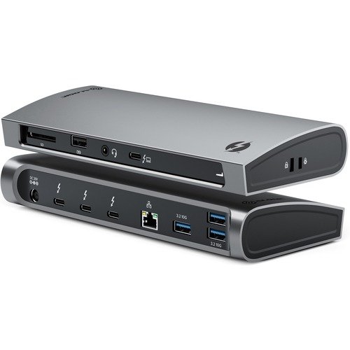 ALOGIC Blaze Thunderbolt 4 2 Display Docking Station - 3x USB-C Thunderbolt, 3x USB-A 3.1, 1x USB-A 2.0, 1 Audio Jack, 1x RJ45, 1x SD Card SLot