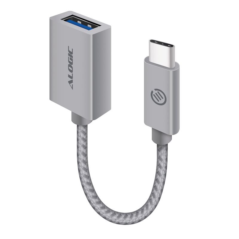 ALOGIC Prime USB-C to USB-A Adapter - Space Grey