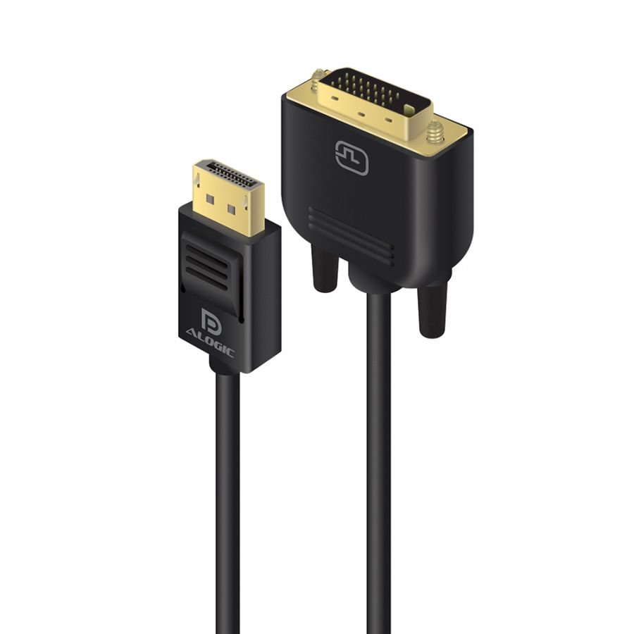 ALOGIC Smart Connect Premium 2m DisplayPort to DVI-D Cable