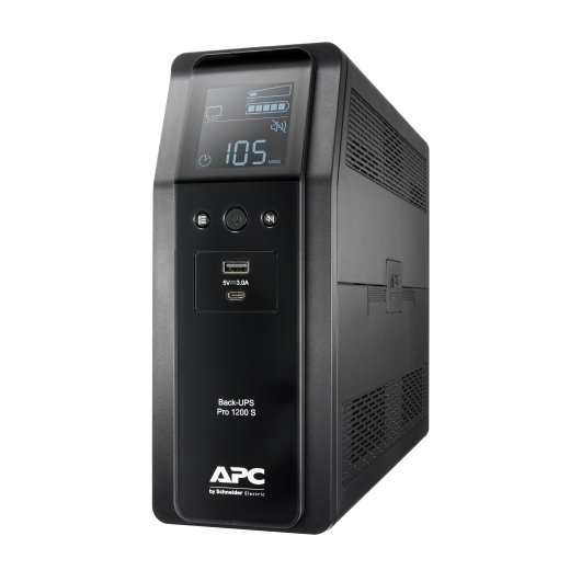 APC Back UPS Pro BR 1200VA 720W 8 Outlet Line Interactive Sinewave Tower UPS
