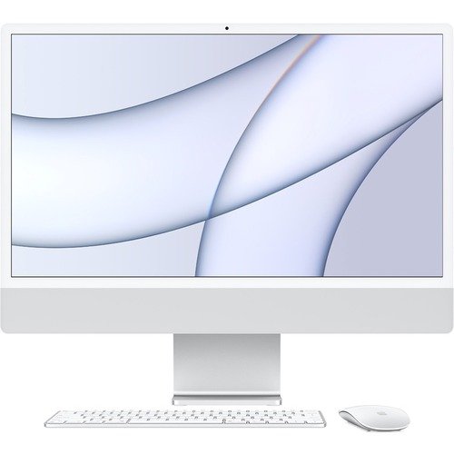 Apple iMac with Retina 24 Inch M1 8GB 8C/8G RAM 512GB SSD All-in-One Desktop with macOS - Silver