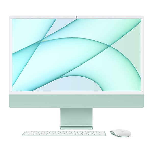 Apple iMac with Retina 24 Inch M1 8GB RAM 256GB SSD All-in-One Desktop with macOS - Green