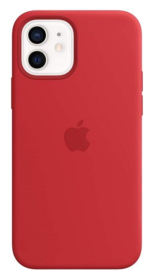 Apple Silicone MagSafe Case for iPhone 12 & iPhone 12 Pro - Red