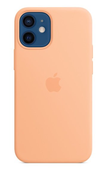 Apple Silicone Case with MagSafe for iPhone 12 Mini - Cantaloupe