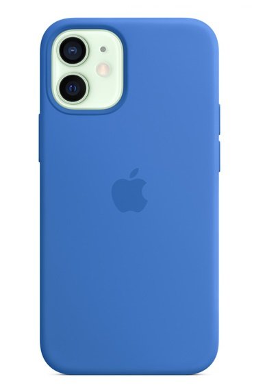 Apple Silicone Case with MagSafe for iPhone 12 Mini - Capri Blue