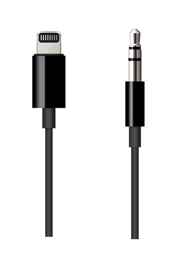 Apple 1.2m Lightning to 3.5-mm Audio Cable - Black