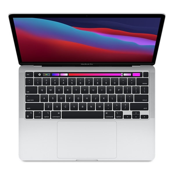 Apple MacBook Pro (M1, Late 2020) Touch Bar 13.3 Inch Retina 2K Apple M1 3.2GHz 8GB RAM 256GB SSD Laptop with macOS - Silver