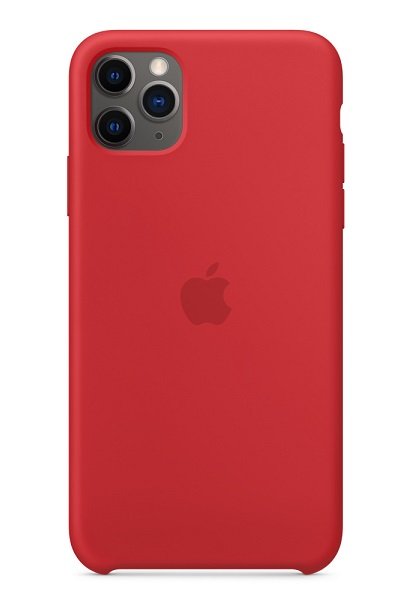Apple Silicone Case for iPhone 11 Pro Max - Red