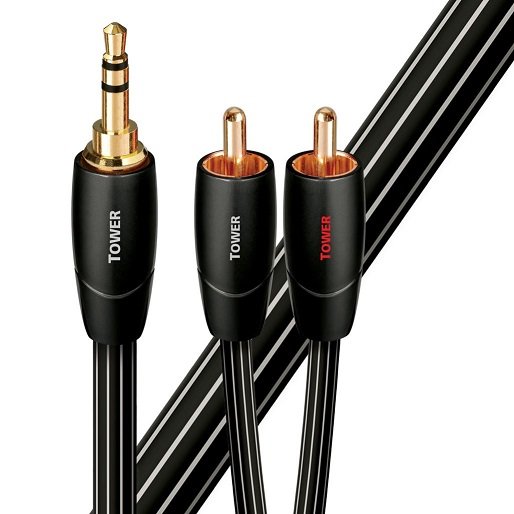 AudioQuest Tower 1.5m Stereo 3.5mm to 2 RCA Cable