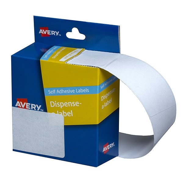 Avery 44mm x 63mm Removable Dispenser Label White - 150 Labels