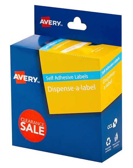 Avery Clearance Sale 24 mm Dispenser Label - 300 Pack