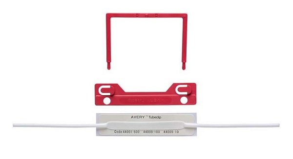 Avery Red Clip File Fastener - 100 Pack
