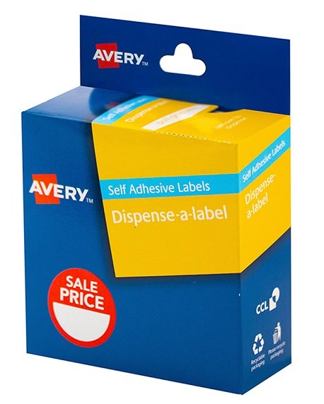 Avery Sale Price 24 mm Dispenser Label - 300 Pack
