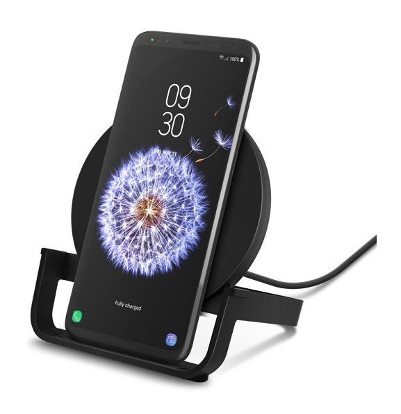 Belkin BoostCharge 10W Wireless Desktop Smart Phone Charging Stand - Black