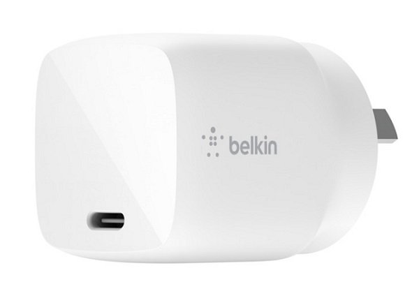 Belkin BoostUP Charge USB-C 30W Wall Charger with GaN Technology - White