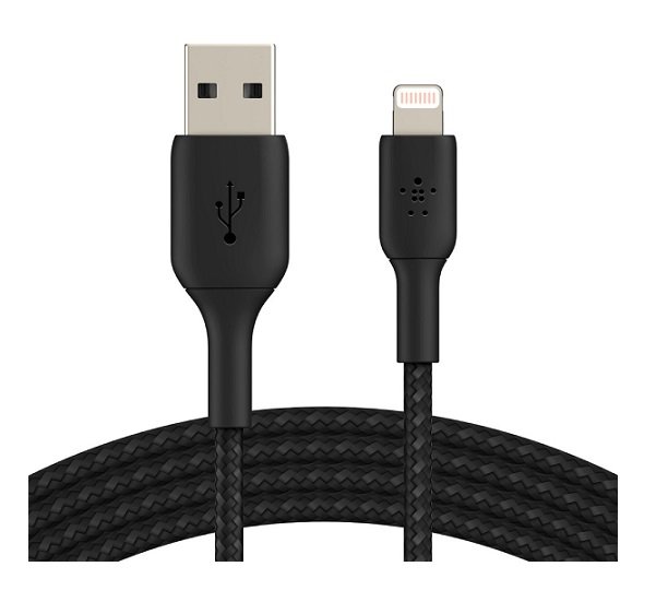 Belkin BoostUP Charge 1m Lightning to USB-A Braided Charge & Sync Cable - Black