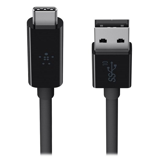 Belkin 1M USB 3.1 USB-C to USB-A Charge & Sync Cable - Black
