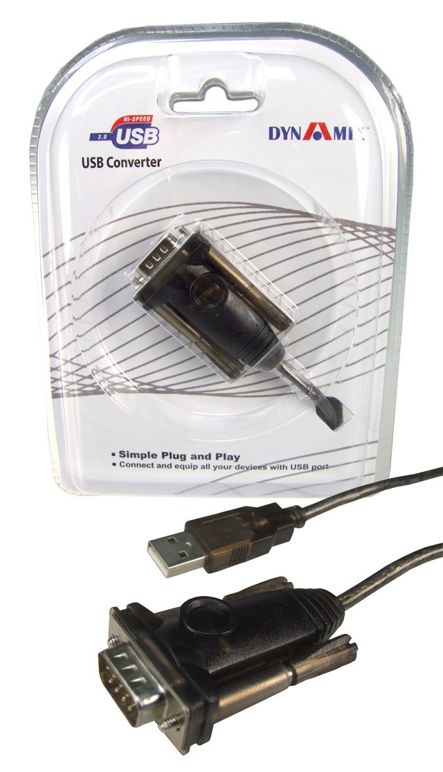 Dynamix 1.5M USB to Serial DB9 RS232 Cable