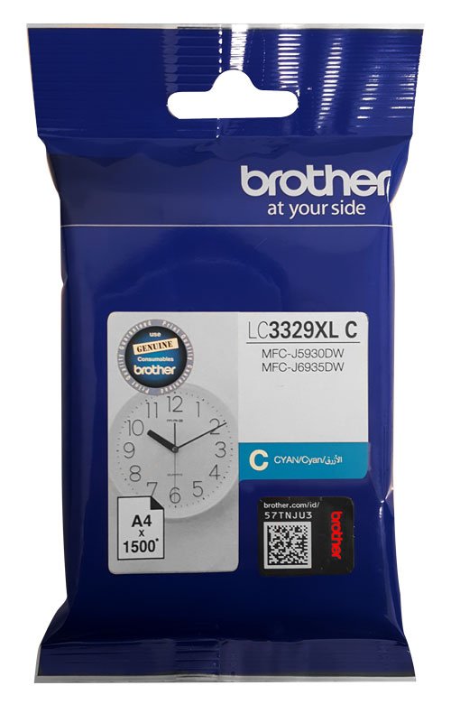 Brother LC3329XLC Cyan High Yield Ink Cartridge