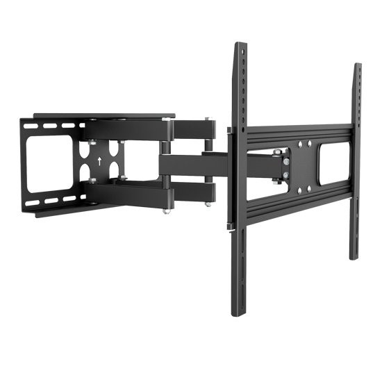 Brateck Economy Solid Articulating Wall Mount Bracket for 37-70 Inch Curved & Flat Panel TVs or Monitors - Up to 50kg