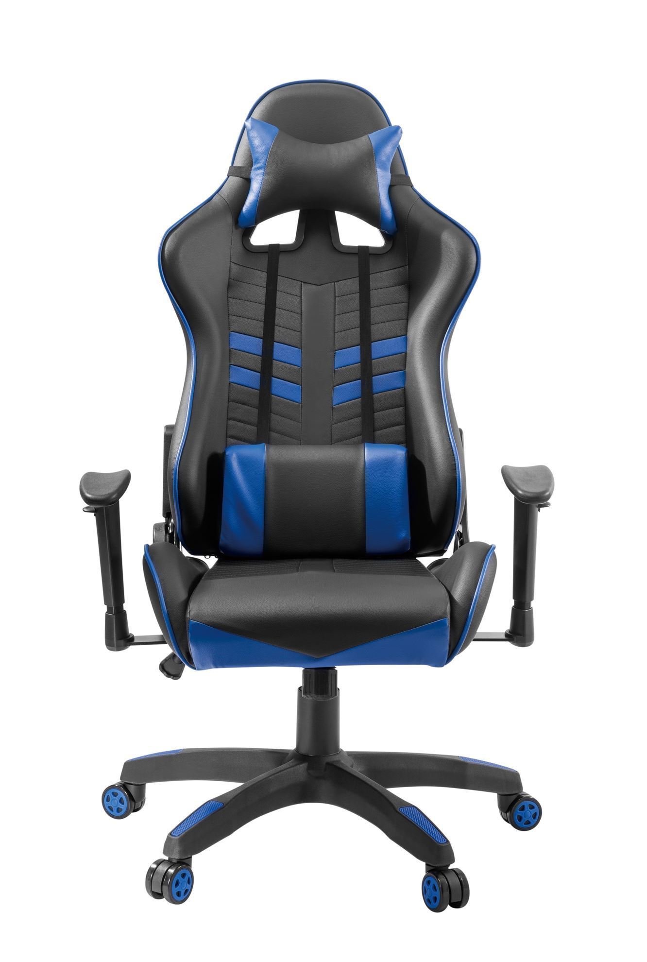 Brateck CH06-2 Leather Racing Style Gaming Chair - Blue