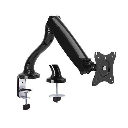 Brateck Counterbalance Single Monitor Desk Mount Bracket for 13-27 Inch Curved & Flat Panel TVs or Monitors - Up to 6kg