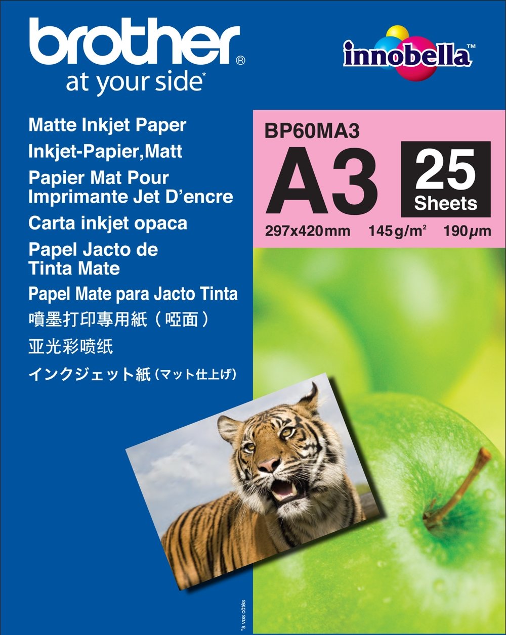 Brother BP60MA3 A3 Matte Inkjet Paper - 25 Sheets