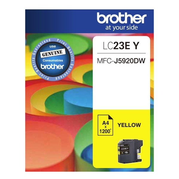 Brother LC23EY Yellow Super High Yield Ink Cartridge