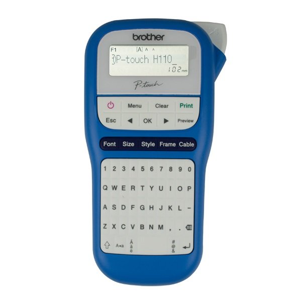 Brother P-Touch PTH110 Durable Label Printer - Blue & White + 4 Year Warranty Offer!