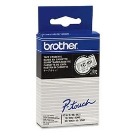 Brother P-Touch TC101 12mm Black on Clear Label Tape