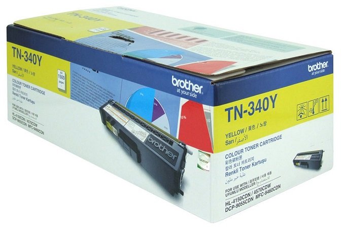 Brother TN340Y Yellow Toner Cartridge
