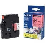Brother P-Touch TZE-B51 24mm Black on Fluorescent Orange Laminated Label Tape