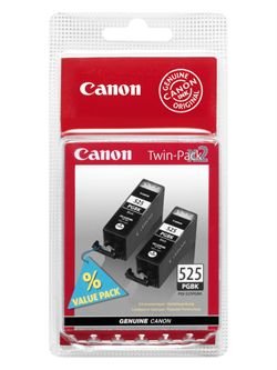 Canon PGI-525BK Black Ink Cartridge - Twin Pack