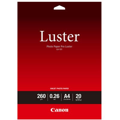 Canon LU-101 Pro Luster A4 260gsm Photo Paper - 20 Sheets
