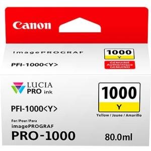 Canon PFI-1000Y Yellow 80ml Ink Tank Cartridge