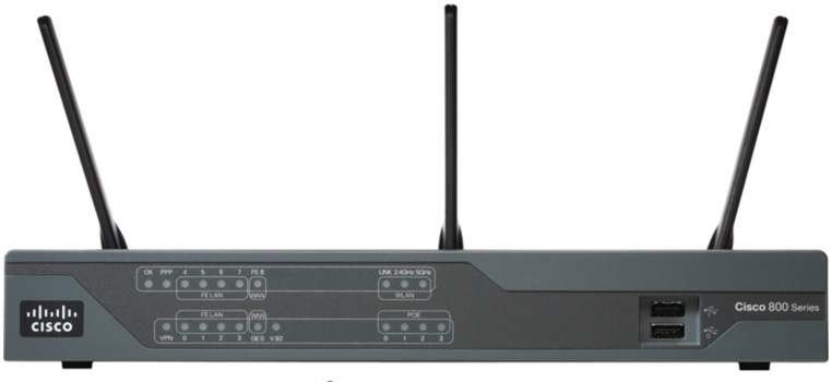 Cisco 897VA 9 x Ports 1 x Slots VDSL2 Desktop Router
