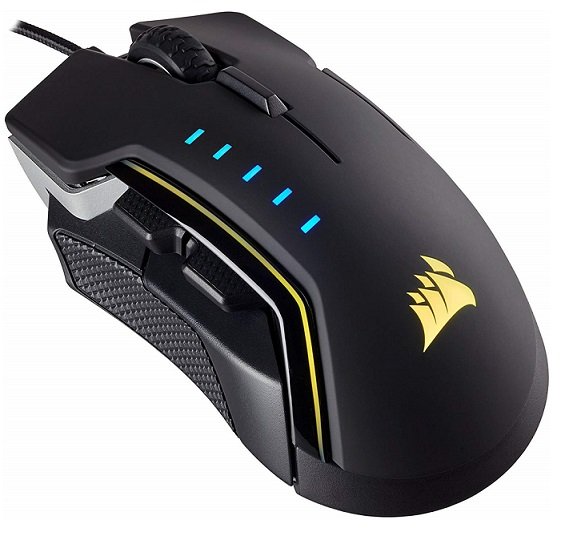 Corsair Glaive RGB Pro 18000 DPI USB Wired Gaming Mouse - Aluminum