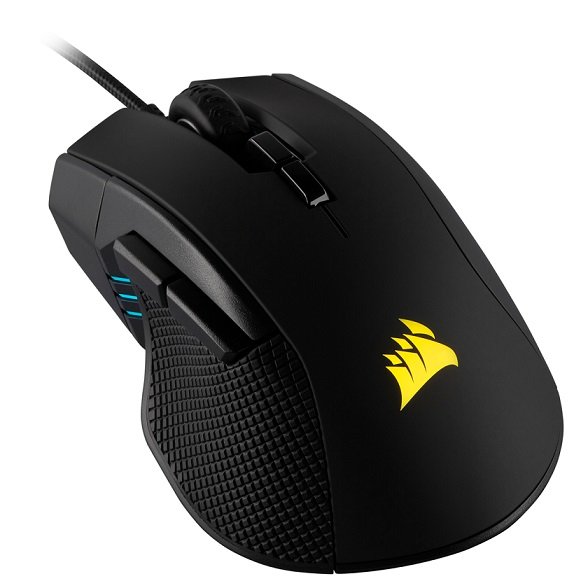 Corsair Ironclaw RGB 18000 DPI USB Wired Gaming Mouse - Black