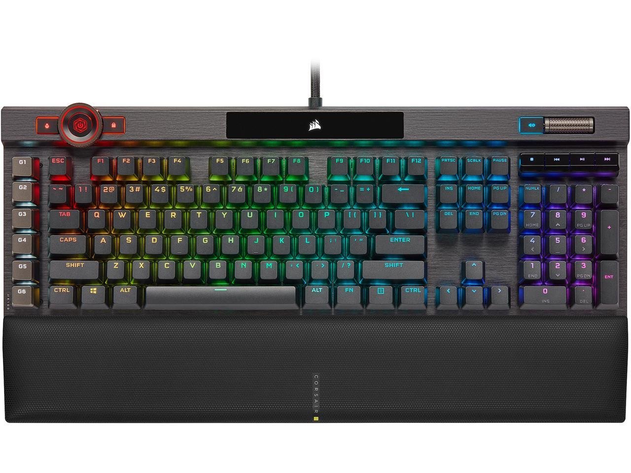 Corsair K100 Optical-Mechanical Gaming Keyboard - Corsair OPX Switch Black KR2