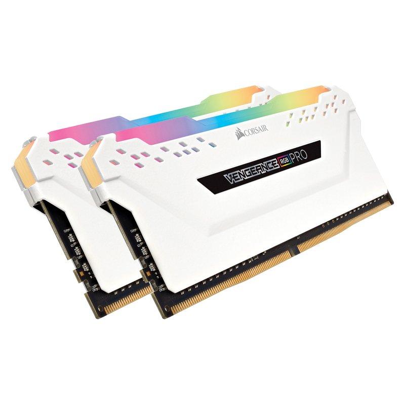 Corsair Vengeance RGB PRO 16GB (2 x 8GB) 3200MHz DDR4 Memory - White