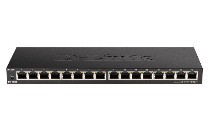D-Link DGS-1016S 16-Port Gigabit Desktop Unmanaged Switch