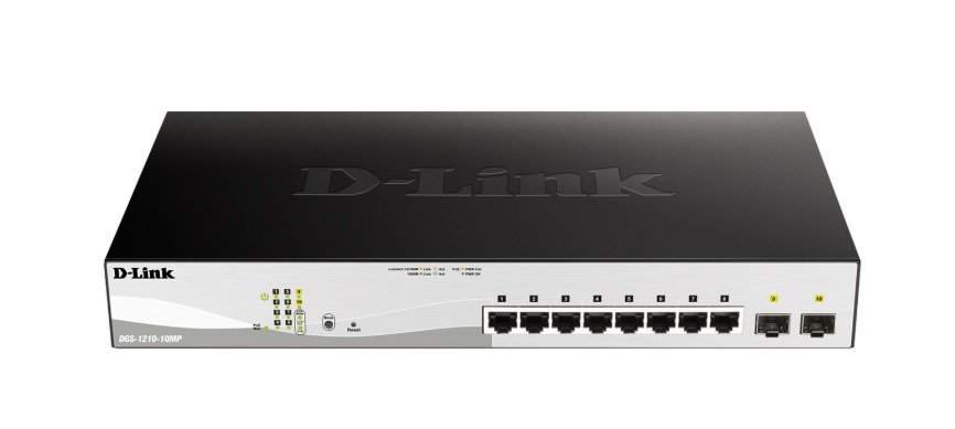 D-Link DGS-1210-10MP 8-Port Gigabit Smart Managed PoE Switch