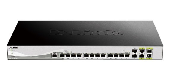 D-Link DXS-1210-16TC 12-Port Managed Rackmount Switch with 4 SFP+
