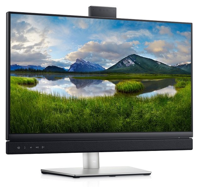 Dell C2422HE 24 Inch 1920 x 1080 8ms 250nit IPS Video Conferencing Monitor with Built-in Speakers, Camera & USB-C Hub - HDMI, DisplayPort, USB-C