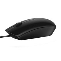 Dell MS116 Wired USB Optical Scroll Wheel Mouse - Black