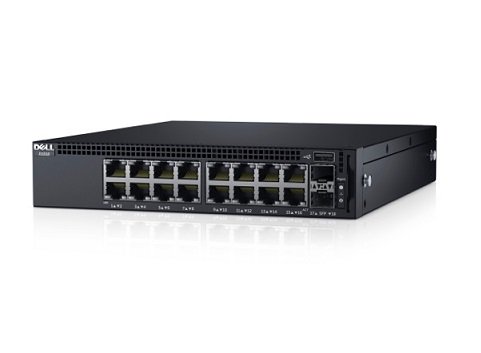 Dell X1018 16-Port Layer 2 10/100/1000Base-TX Managed Switch + 2 x SFP