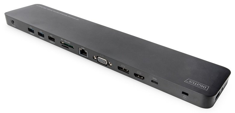 Digitus DA-70868 USB-C Universal Docking Station with Power Delivery for up to 14 Inch Laptops